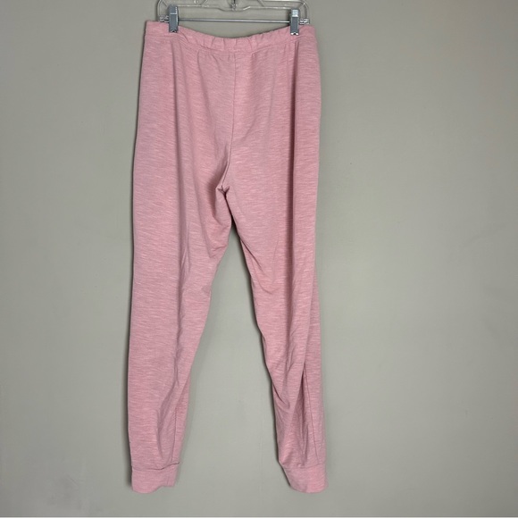 Victorias Secret Pink Jogger Sweatpants Silver Heart Size Small - Picture 4 of 6